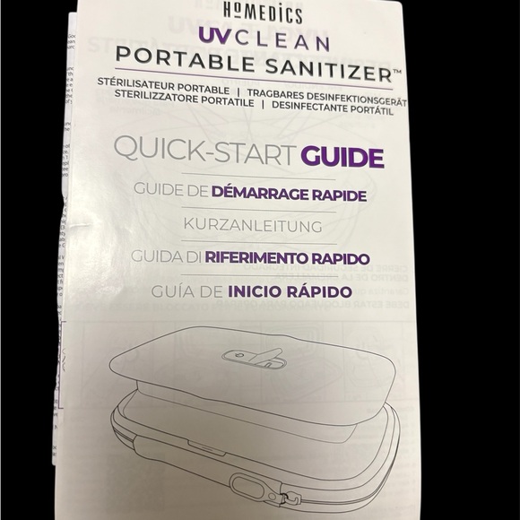 Homedics UV Clean Portable Sanitizer in White - Picture 3 of 3